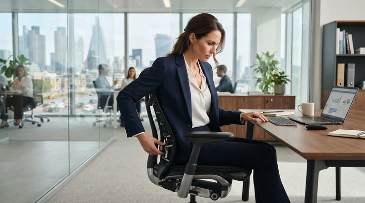 Weighing posture vs prestige when choosing an executive chair vs ergonomic chair for senior management.