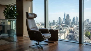 High-back operator chair for office professional use